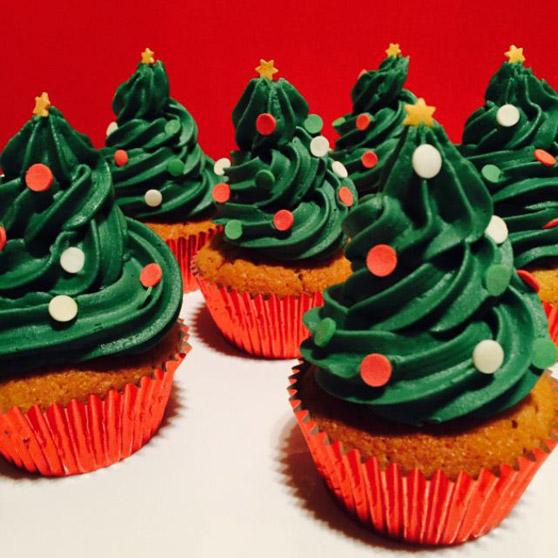 Christmas Tree Cupcakes