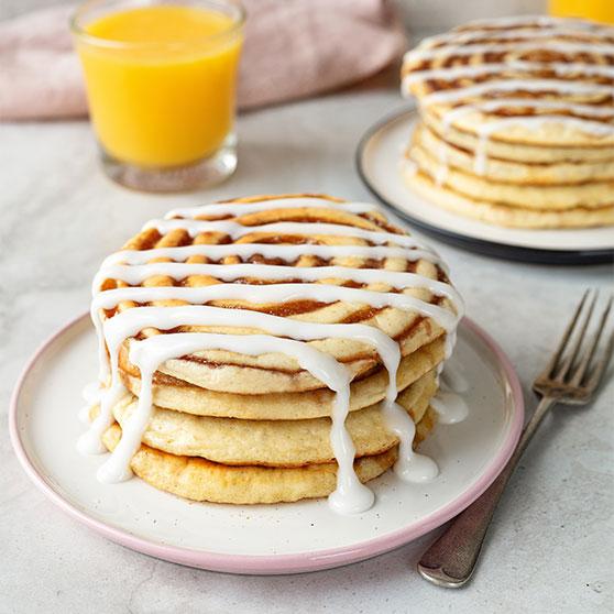 Cinnamon Roll Pancakes