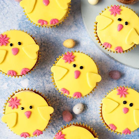 Easter Chick Cupcakes