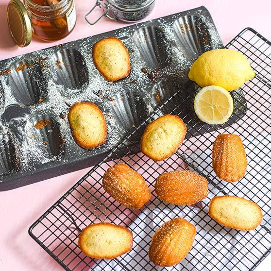 Honey, Lemon & Poppy Seed Madeleines