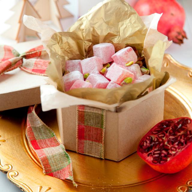 Pomegranate Pistachio Turkish Delight