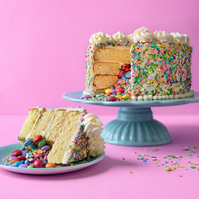 Sprinkle Surprise Cake