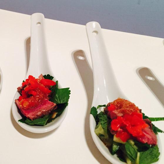 Thai Beef Salad Canapes