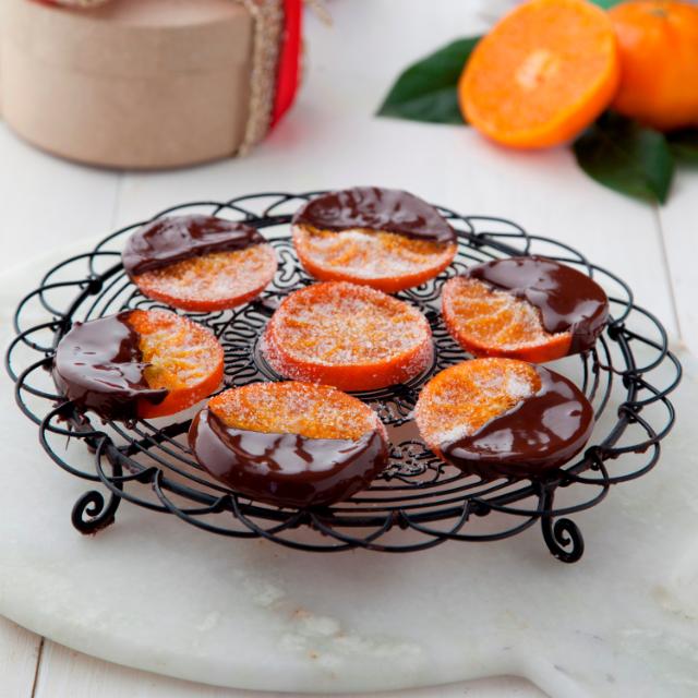 Candied Chocolate Clementines