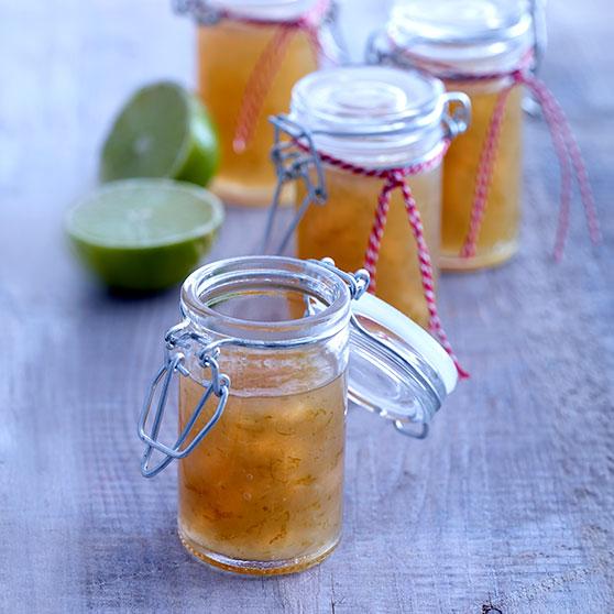 Lime and ginger jam