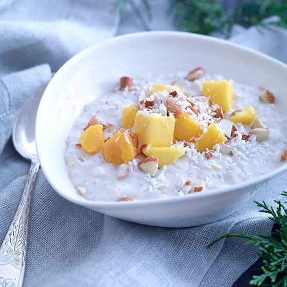 Rice pudding with coconut milk