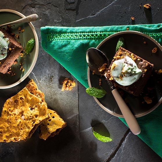 St Patrick's Day Mint Brownies