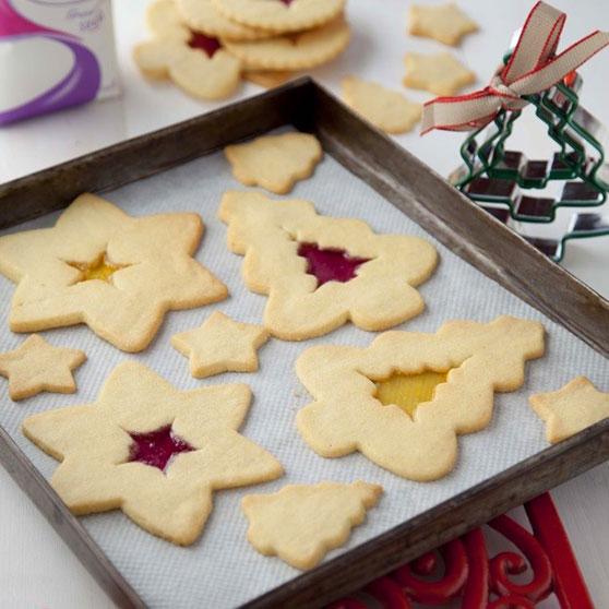 Stained Glass Window Christmas Cookies